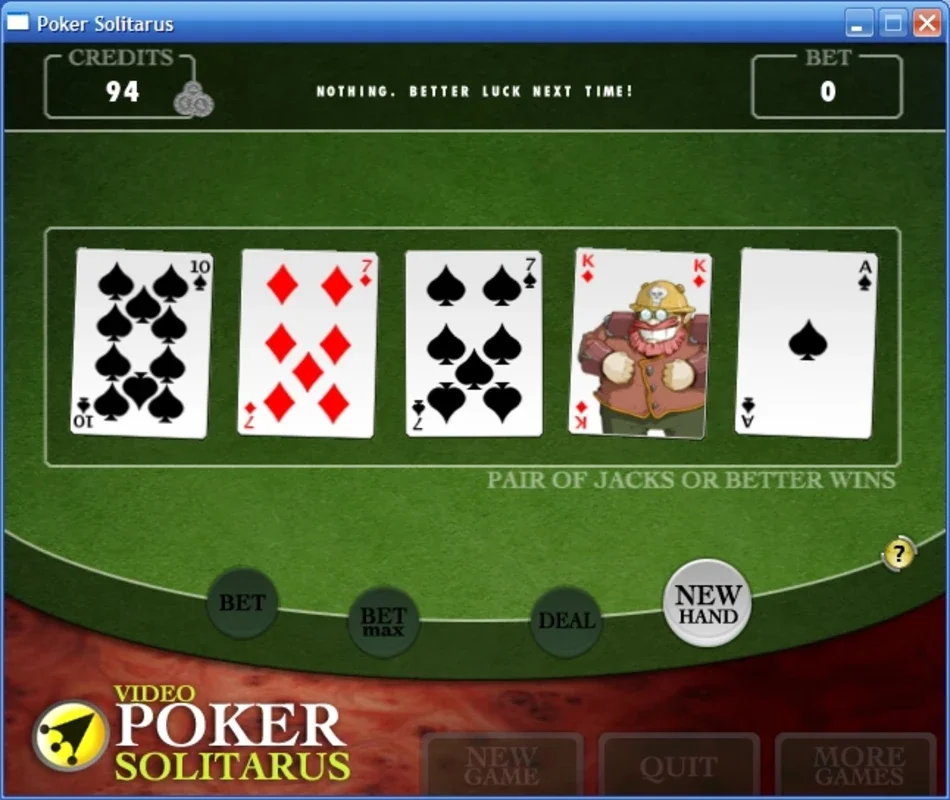 Video Poker Solitarus for Windows - Free Download