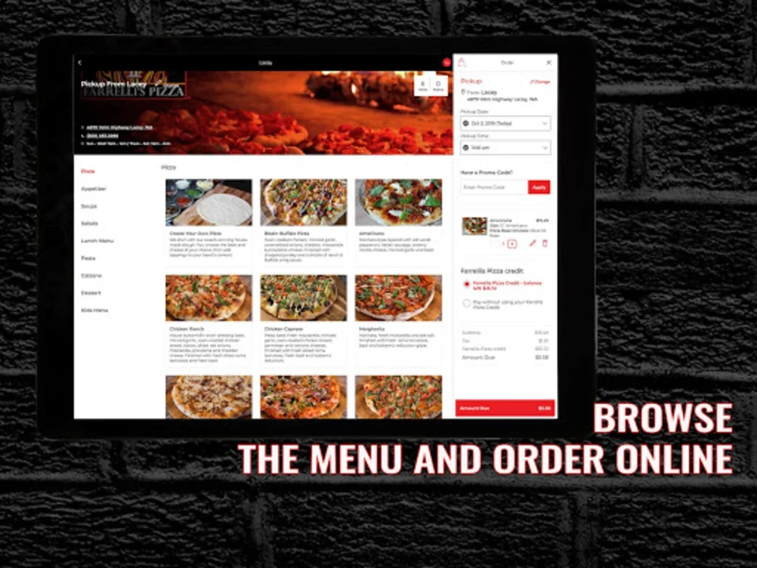 Farrelli's Pizza for Android: Delicious Pizza at Your Fingertips