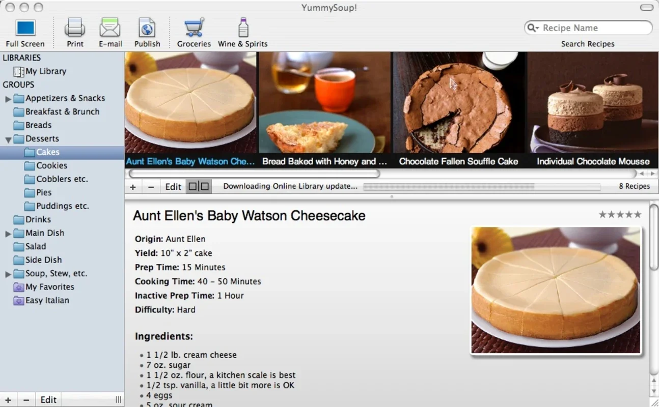 YummySoup for Mac - Organize Kitchen Recipes Easily