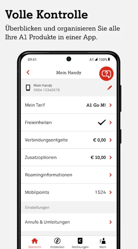 Mein A1 for Android - Manage A1 Services Easily