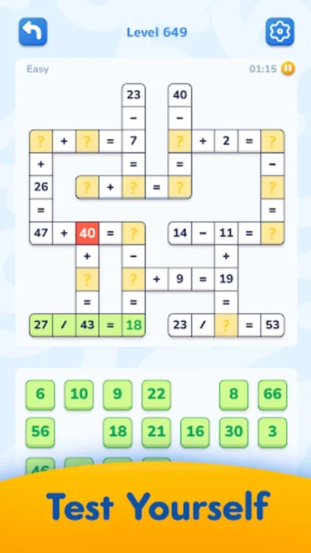 Math Crossword for Android: A Fun Math - Based Puzzle