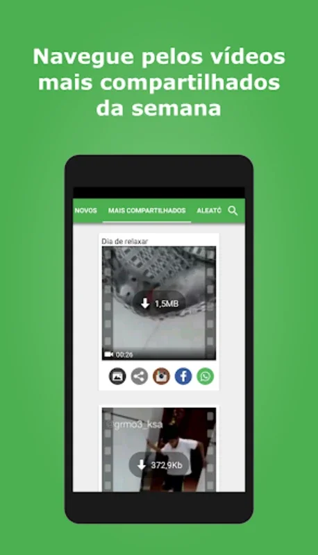 Vídeos para whatsapp for Android - Share Fun Videos Easily