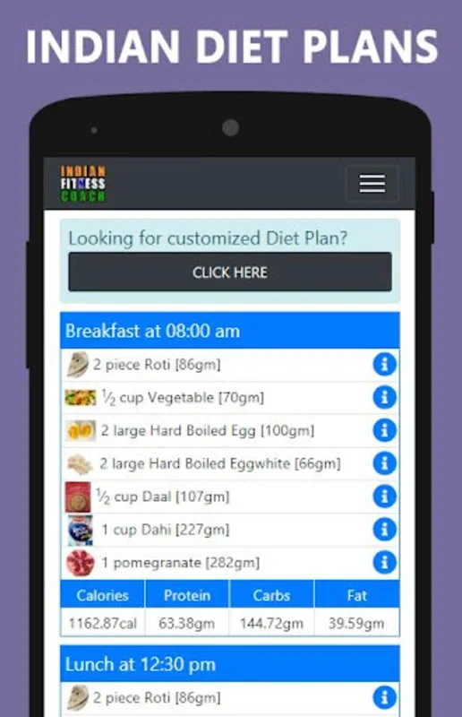 Indian Fitness Coach for Android: Tailored Diet and Workout Plans