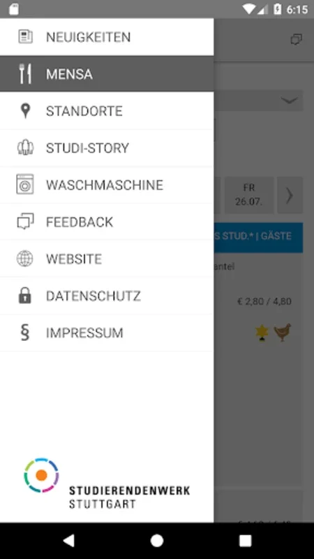 Studierendenwerk Stuttgart for Android: Streamline Student Life