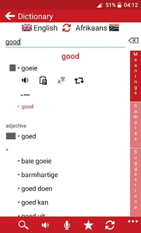 Afrikaans - English : Dictionary & Education for Android - Enhance Your Language Skills
