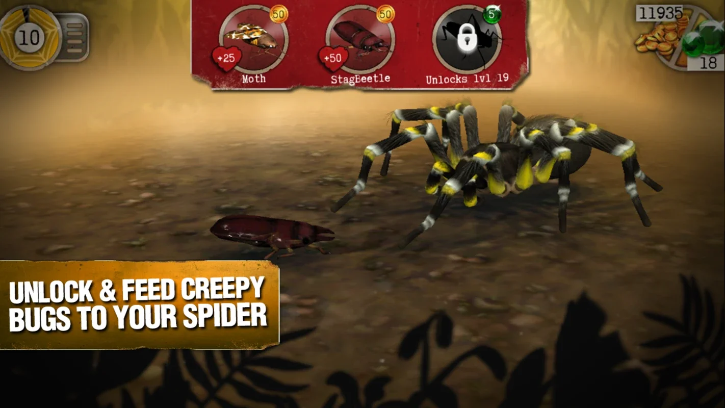 Real Scary Spiders for Android - Thrilling Virtual Pet