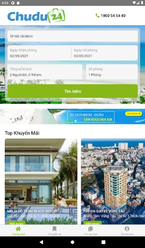 Chudu24 for Android: Effortless Vietnam Hotel Booking