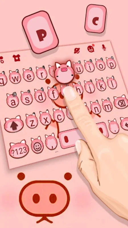 Cute Little Piggy for Android - Personalize Your Keyboard