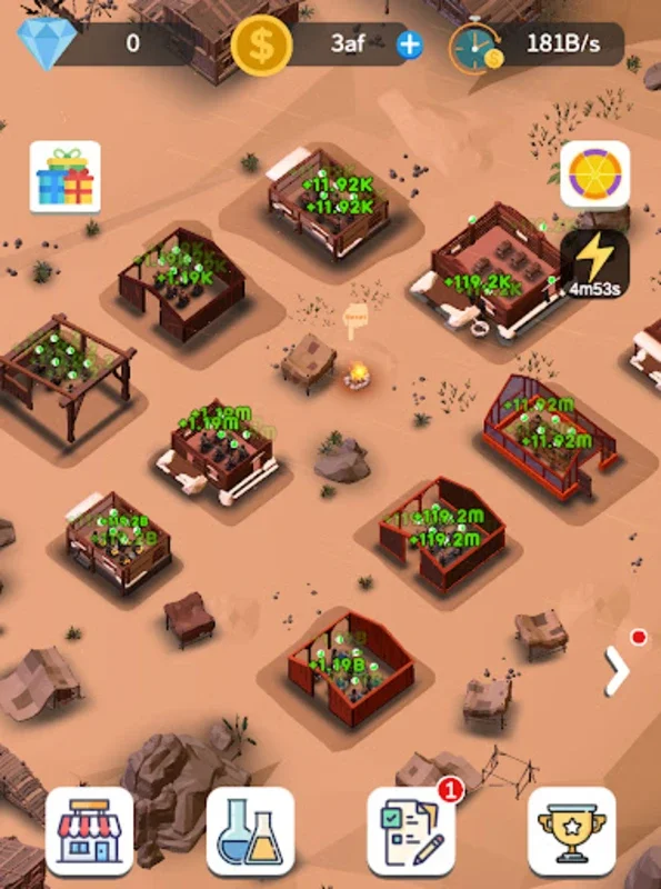 Idle Desert City for Android - Immersive Post-Apocalyptic Simulation