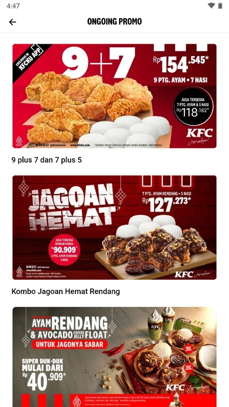 KFCKU for Android - Order KFC Anytime with the App