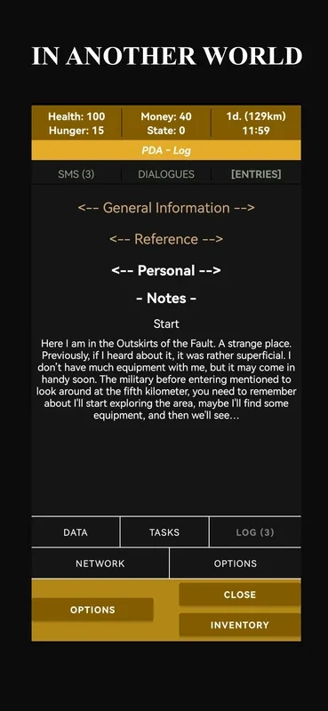 Fault Zone: Text RPG Survival for Android - Immersive Quest