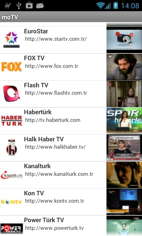 moTV for Android - Stream Live Turkish TV