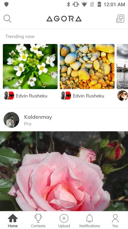 AGORA for Android: Image Sharing & Selling