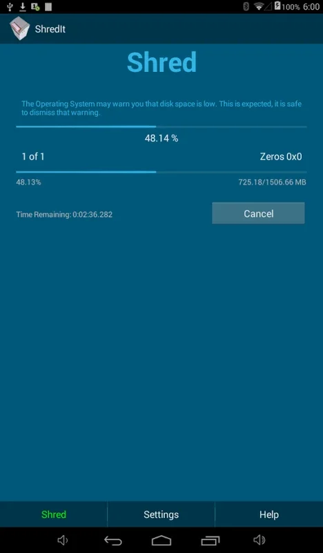 ShredIt Mobile for Android - Secure Data Erasure