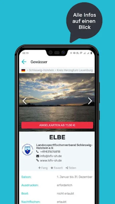 hejfish Angelkarten for Android - Streamlined Fishing Permits