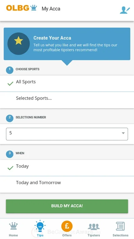 OLBG for Android - Unbeatable Sports Betting Tips