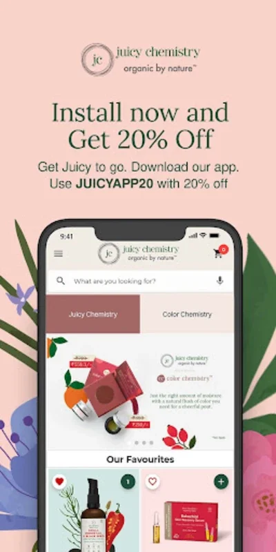 Juicy Chemistry for Android - Organic Skincare at Its Best