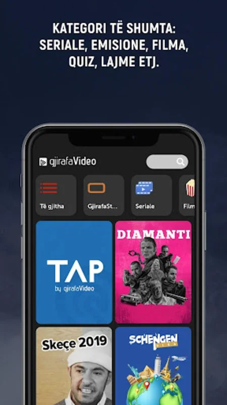 gjirafaVideo for Android: Diverse Video Content Hub