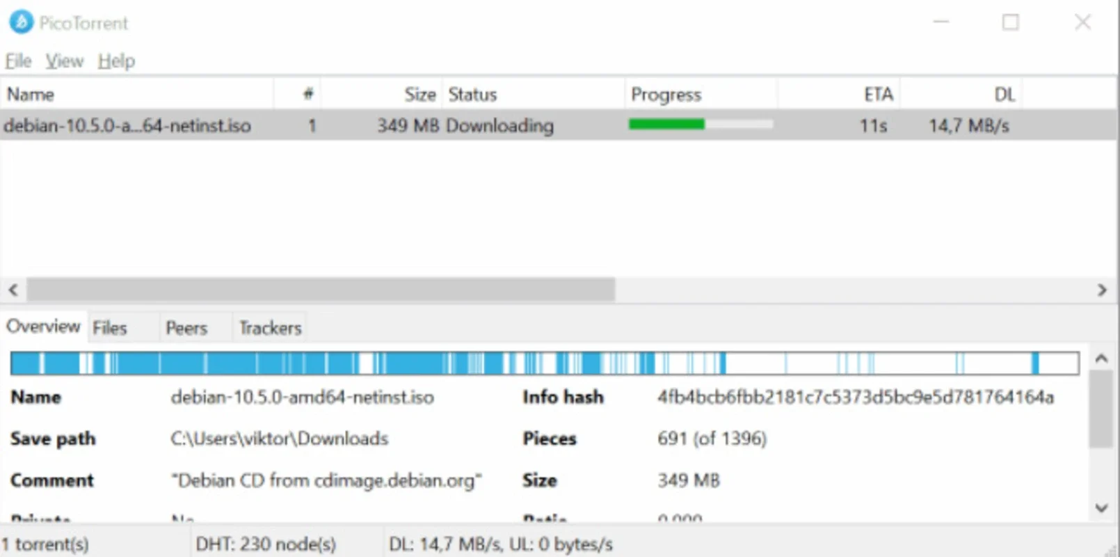 PicoTorrent for Windows - Efficient File Sharing