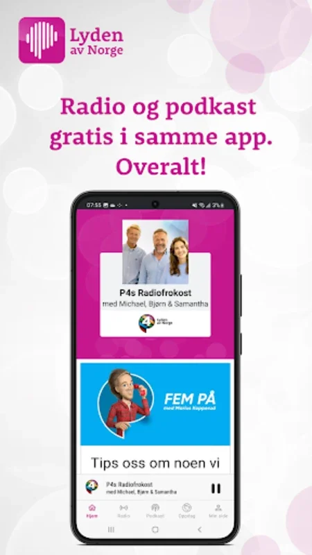 P4 Radio for Android - Enjoy Norwegian Radio and Podcasts