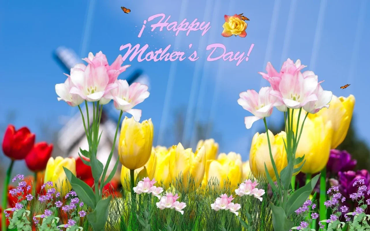 Happy Mothers Day Screensaver for Windows - A Relaxing Treat