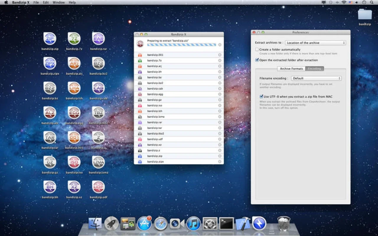 Bandizip for Mac - Efficient File Compression