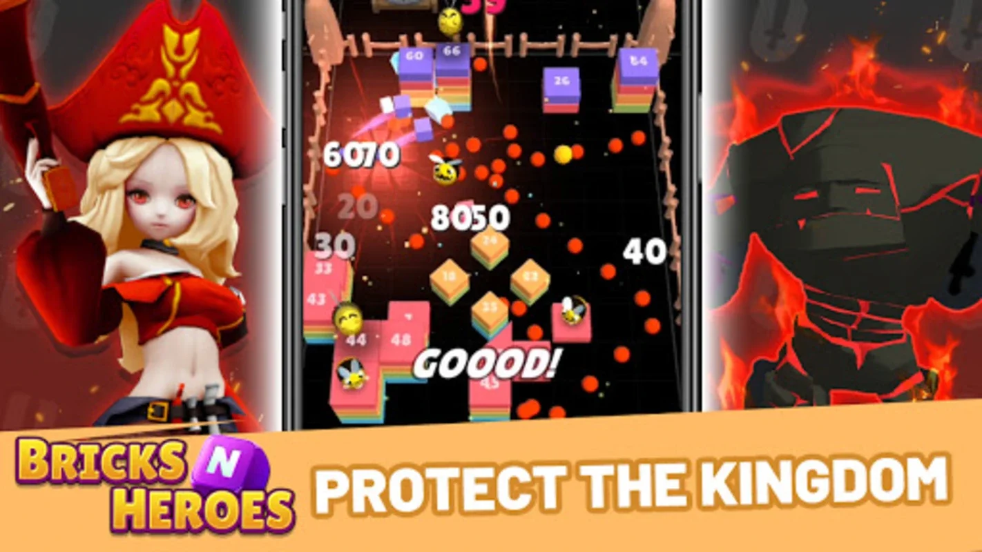 Bricks N Heroes for Android - A Heroic Arcade Adventure