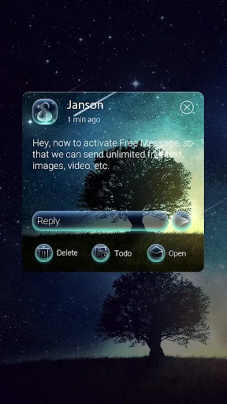 Starry for Android - Transform Your GO SMS