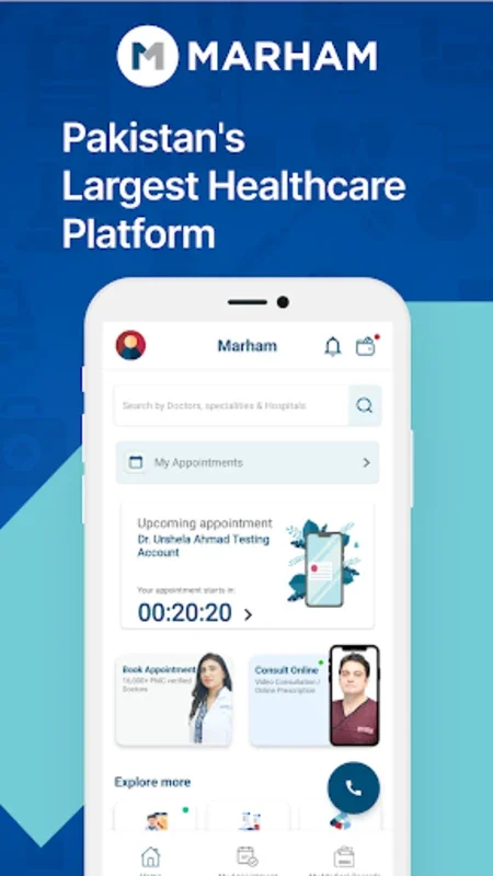 Find a Doctor - MARHAM for Android: Seamless Healthcare