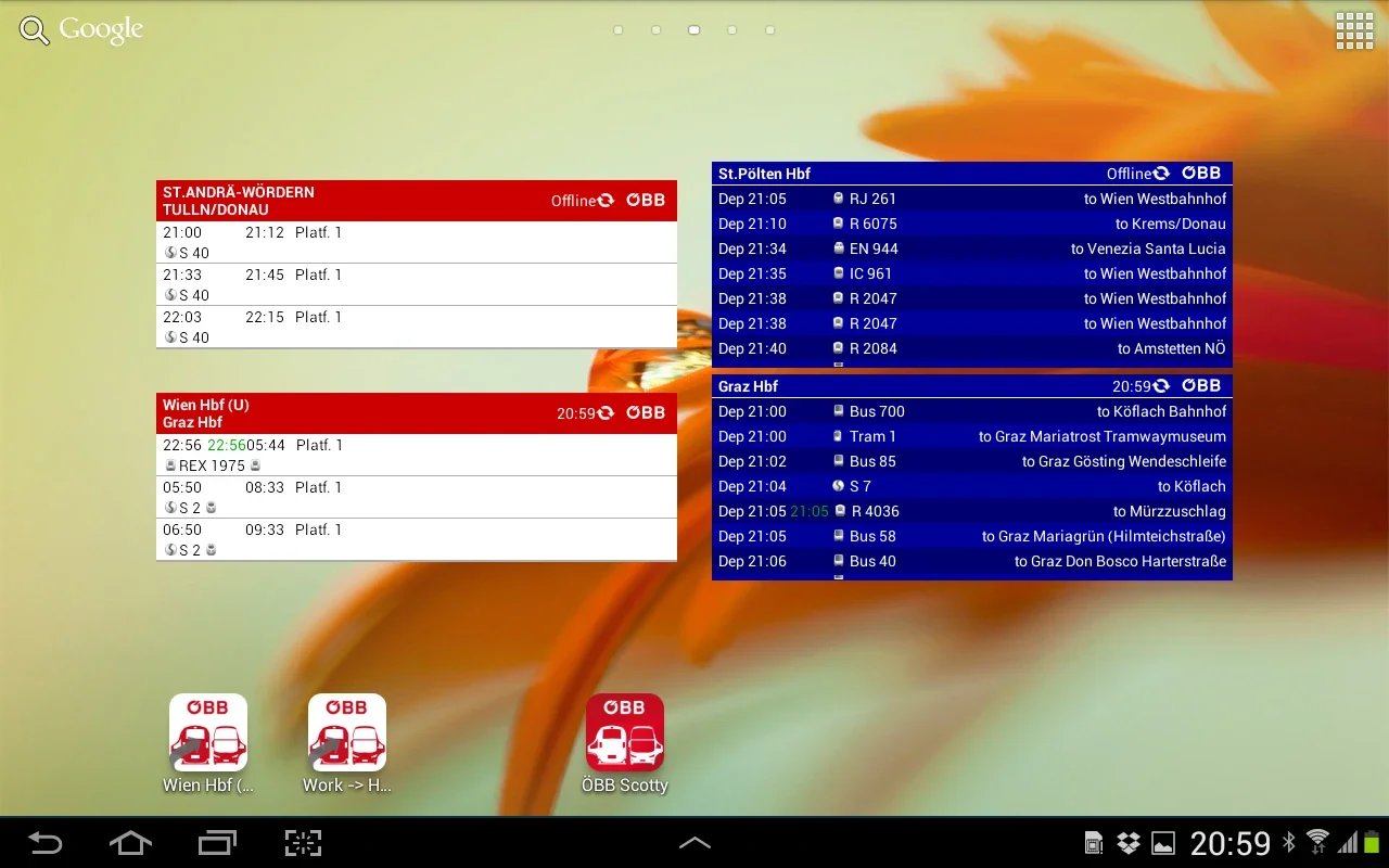 ÖBB Scotty for Android - Efficient Austrian Public Transport Planning