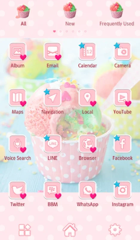 Colorful Ice Cream for Android - Aesthetic Device Transformation