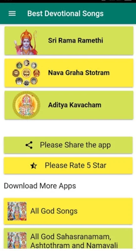 Devotional Songs with Lyrics for Android - No Downloading Needed