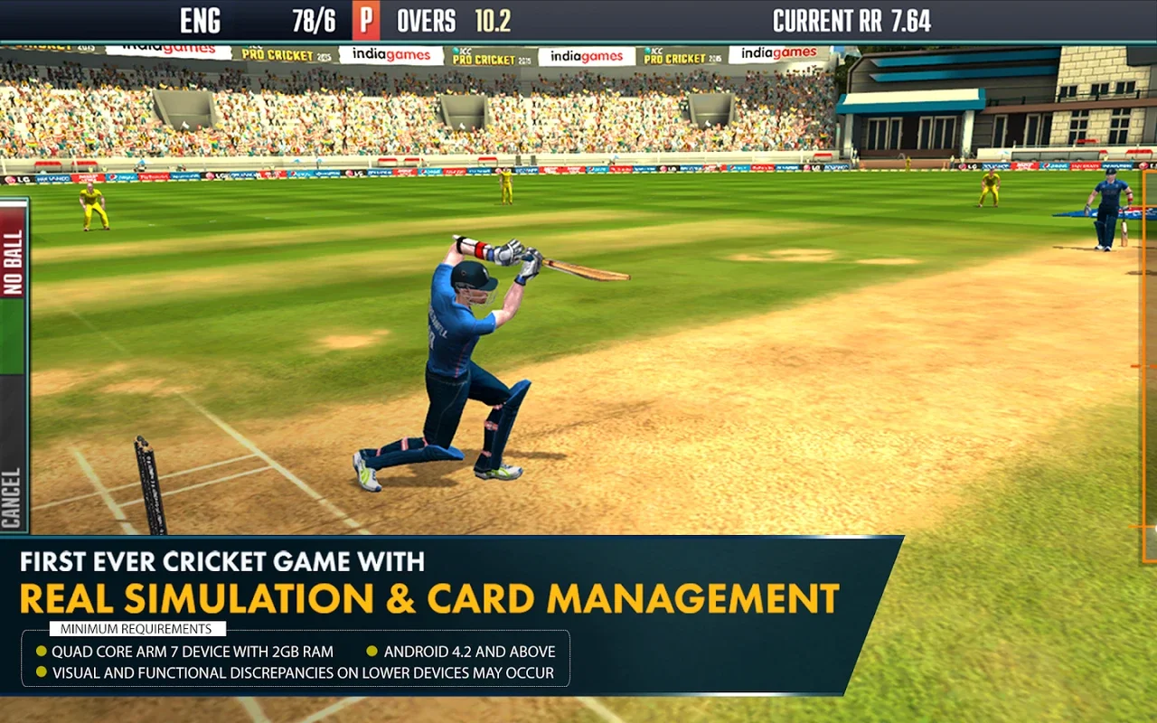 ICC Pro Cricket 2015: Immersive Android Cricket Game