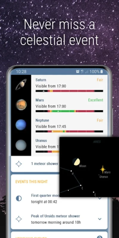 Nightshift Stargazing for Android - Ideal for Celestial Viewing