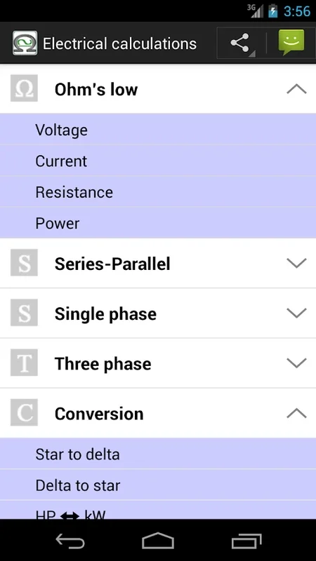 Electrical Calculations for Android: Simplify Electrical Computations