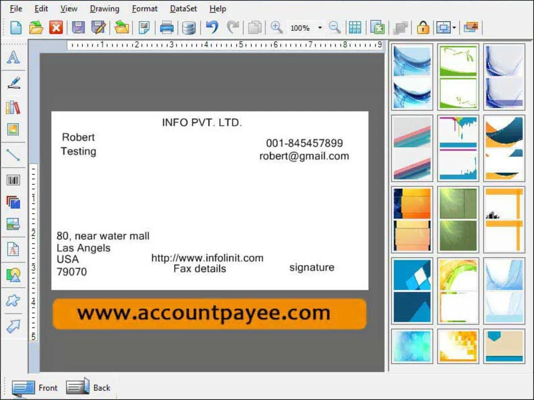 Make Business Cards Software for Windows - Professional Card Maker