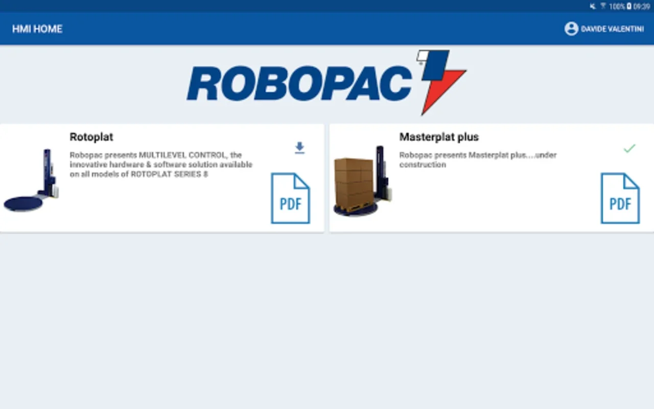 ROBOPAC HMI for Android: Intuitive Machine Control App