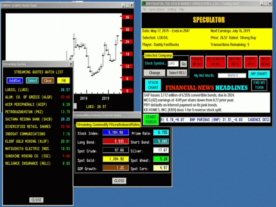 Speculator: The Stock Trading Simulation for Windows - Engaging Finance Game