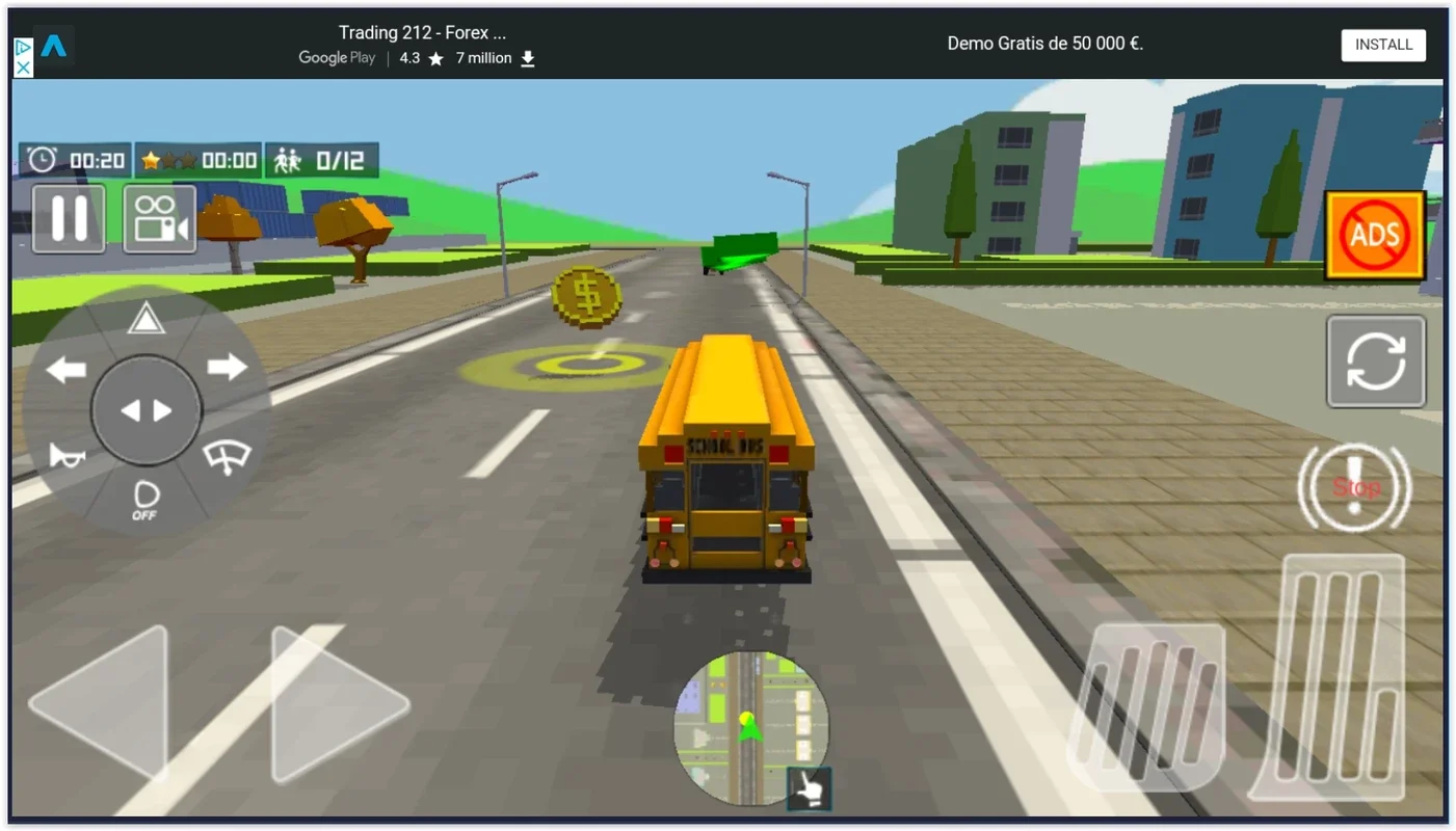 School Bus Simulator: Blocky World for Android - No Downloading Required