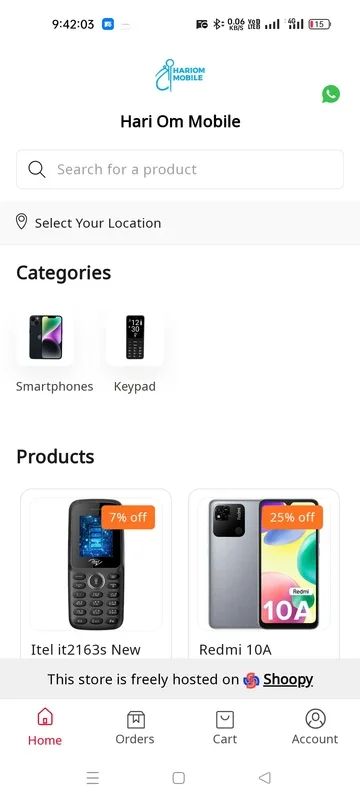 Hari Om Mobile for Android - Seamless Shopping Experience