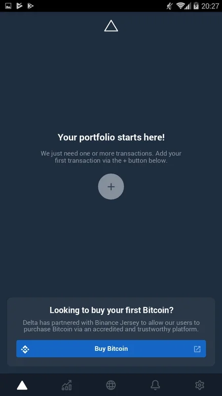 Delta Bitcoin & Cryptocurrency Portfolio Tracker for Android - Track and Manage Your Investments