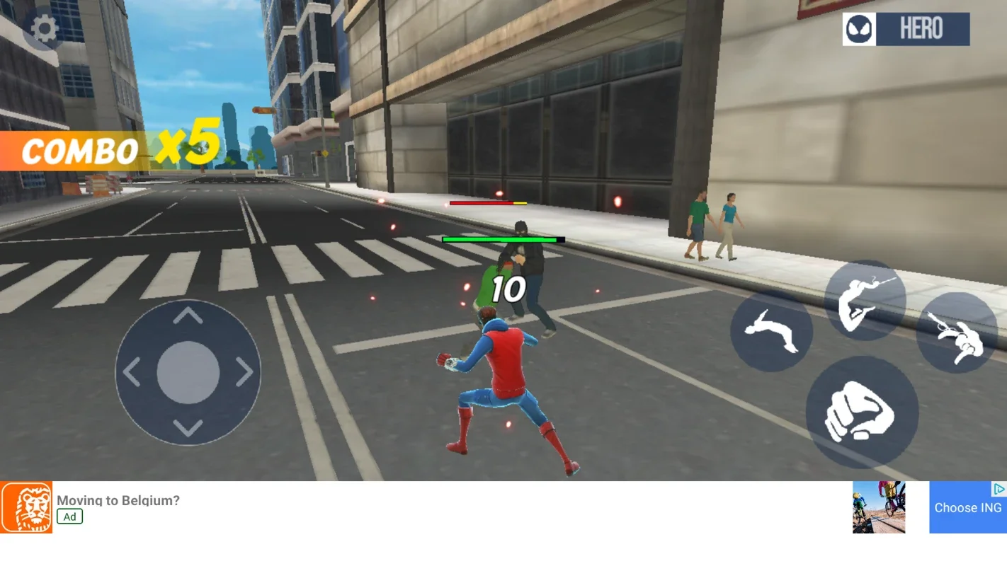 Spider Fighting: Hero Game for Android - City - Defending Adventure