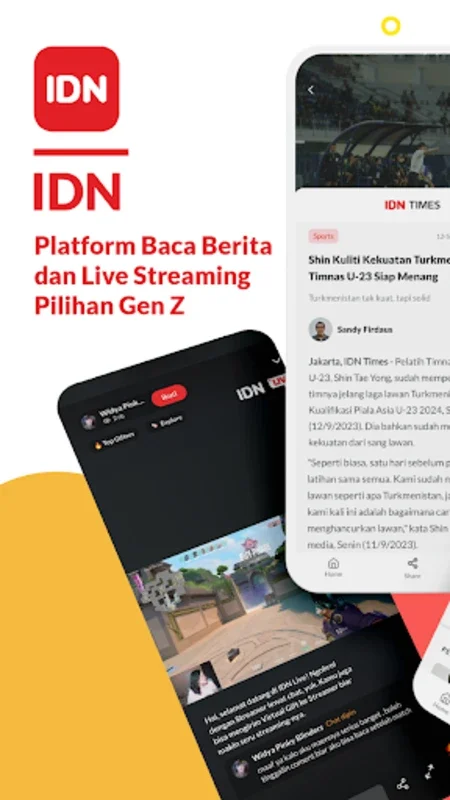 IDN: Baca Berita & Live Stream for Android - No Downloading Needed