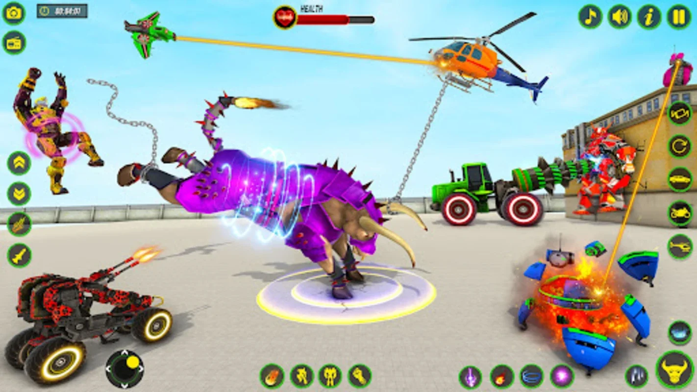 Bull Robot Car Game: Android's Action-Packed Mech Arena