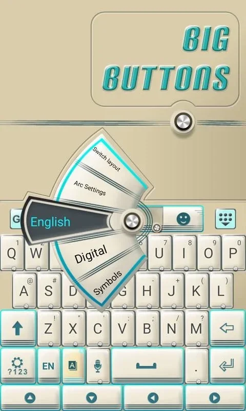 Big Buttons Keyboard for Android - Aesthetic and Multilingual