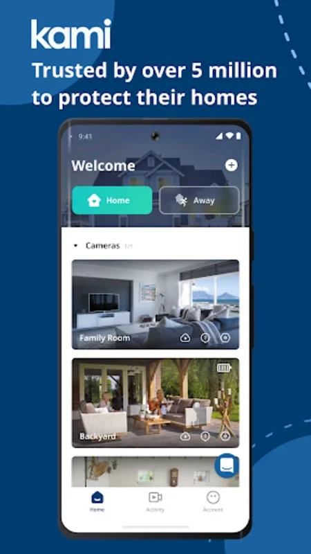 Kami Home for Android - Secure Your Home with Live Streams and Alerts