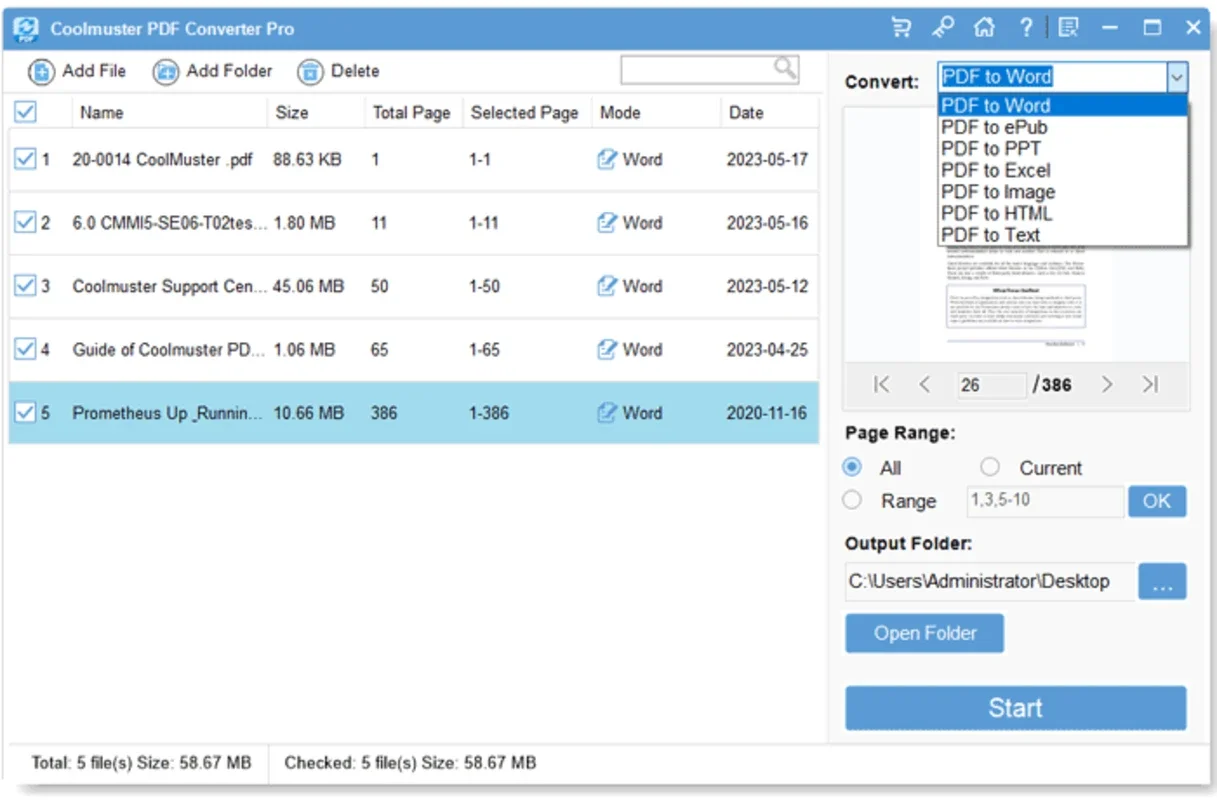 Coolmuster PDF Converter Pro for Windows - Effortless PDF Conversion