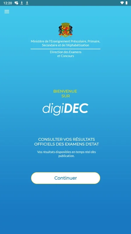 digiDEC for Android - Access Exam Results in Congo