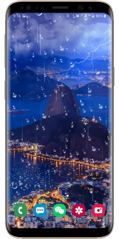 Lightning Raindrop Live Wallpaper for Android - Immersive Storm Experience