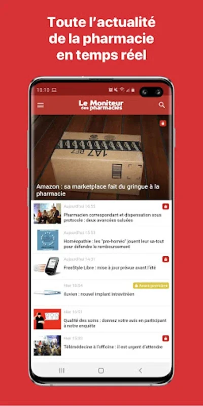 Le Moniteur des pharmacies.fr for Android: Pharmacy Professionals' All - in - One Resource